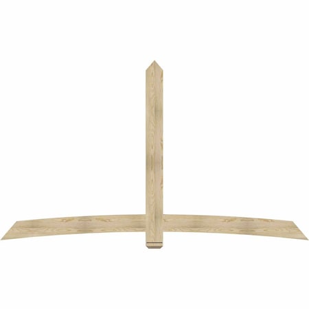 Ekena Millwork Bellingham Rough Sawn Timber Gable Bracket, Douglas Fir, 108"W x 63"H x 2"D x 6"F, 14/12 Pitch GBW108X63X0206BEL00RDF